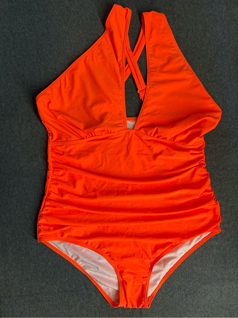 🆕Daci Womens Front Cross One Piece Swimsuits Tummy Control Keyhole Plus Size 18W